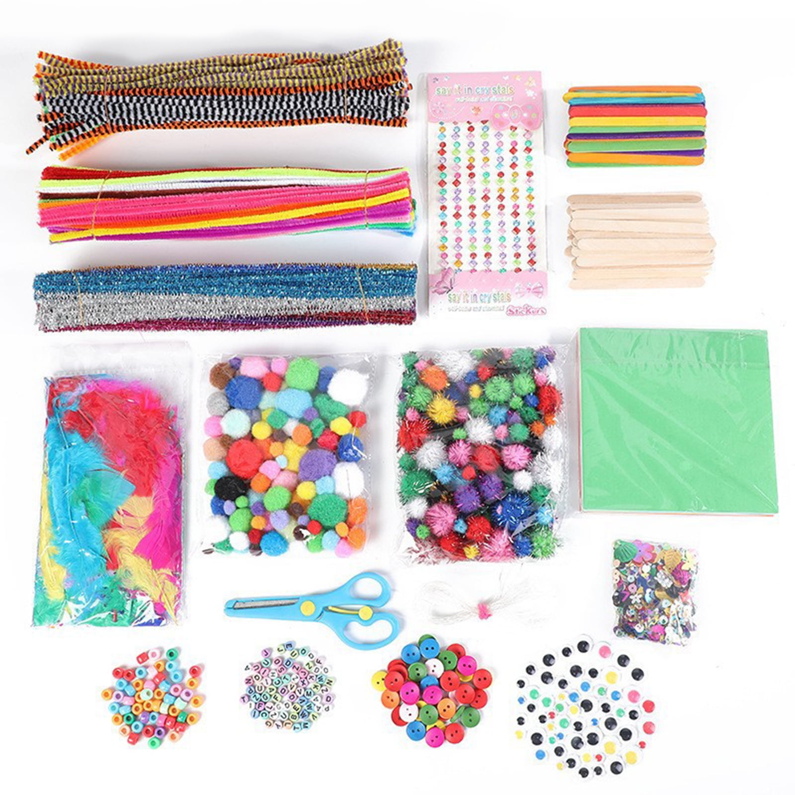Kids Arts And Crafts Supplies Set Giftable Craft Box For Kids: Diy