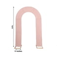 thumbnail image 3 of Efavormart 7ft Dusty Rose Spandex Fitted Open Arch Backdrop Cover, Double-Sided U-Shaped Wedding Arch Slipcover, 3 of 11