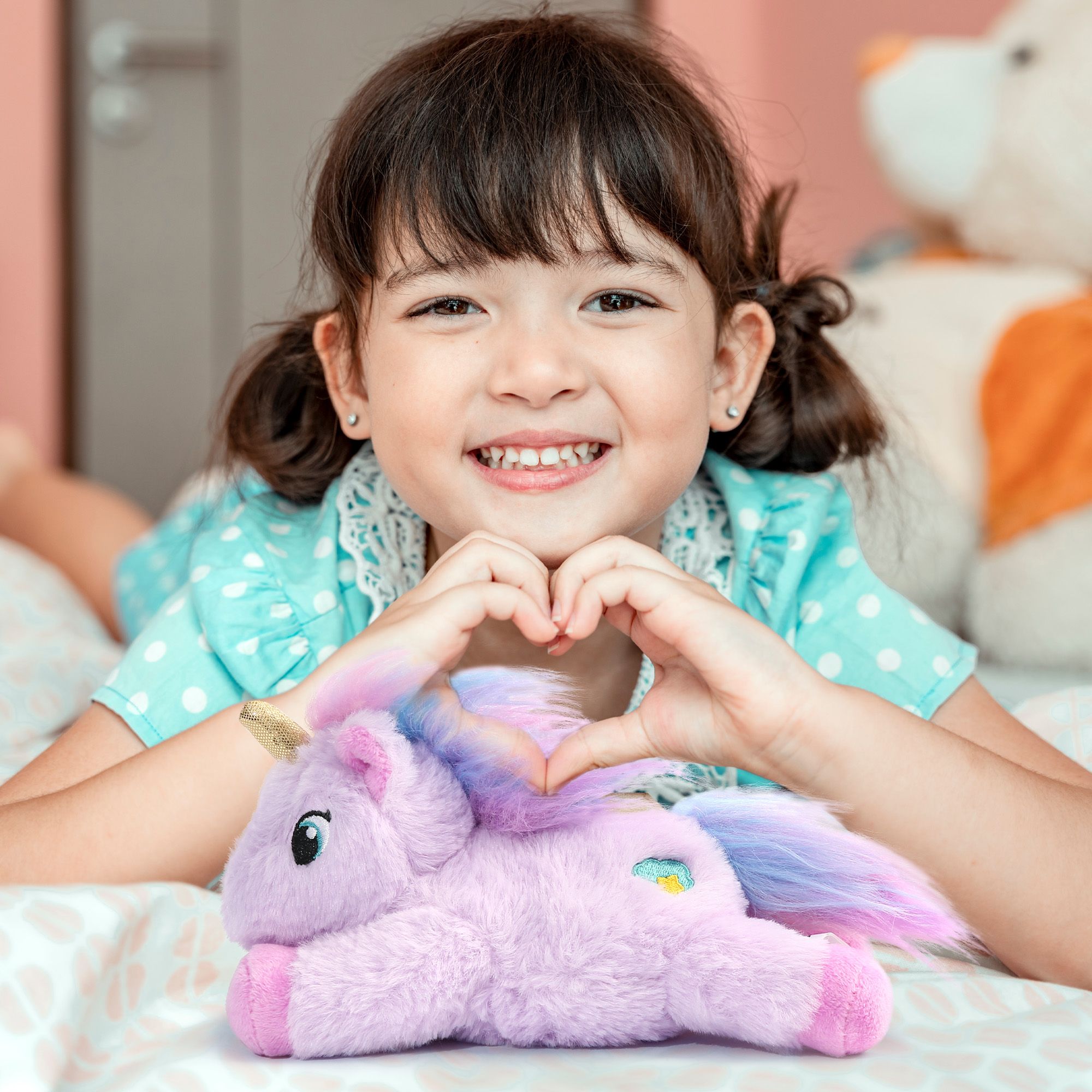 LotFancy Unicornio de Peluche Púrpura de 7 Pulgadas para Niños, Niñas y Niños 4