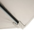 thumbnail image 3 of Furniture of America Jolt 9' Outdoor Patio Round Crank Patio Umbrella, Silver Rust, 3 of 6