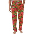 thumbnail image 1 of Pisexur Sweatpants for Men High-end Fabric Work Pants for Men,Men Printing Elastic Waist Draw Rope Pocket Full Length Pants Orange,L, 1 of 5