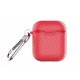 thumbnail image 2 of Gwong Electrónica Funda protectora a prueba de polvo de fibra de carbono para Airpods 1/2 Auricular compatible con Bluetooth, 2 of 7