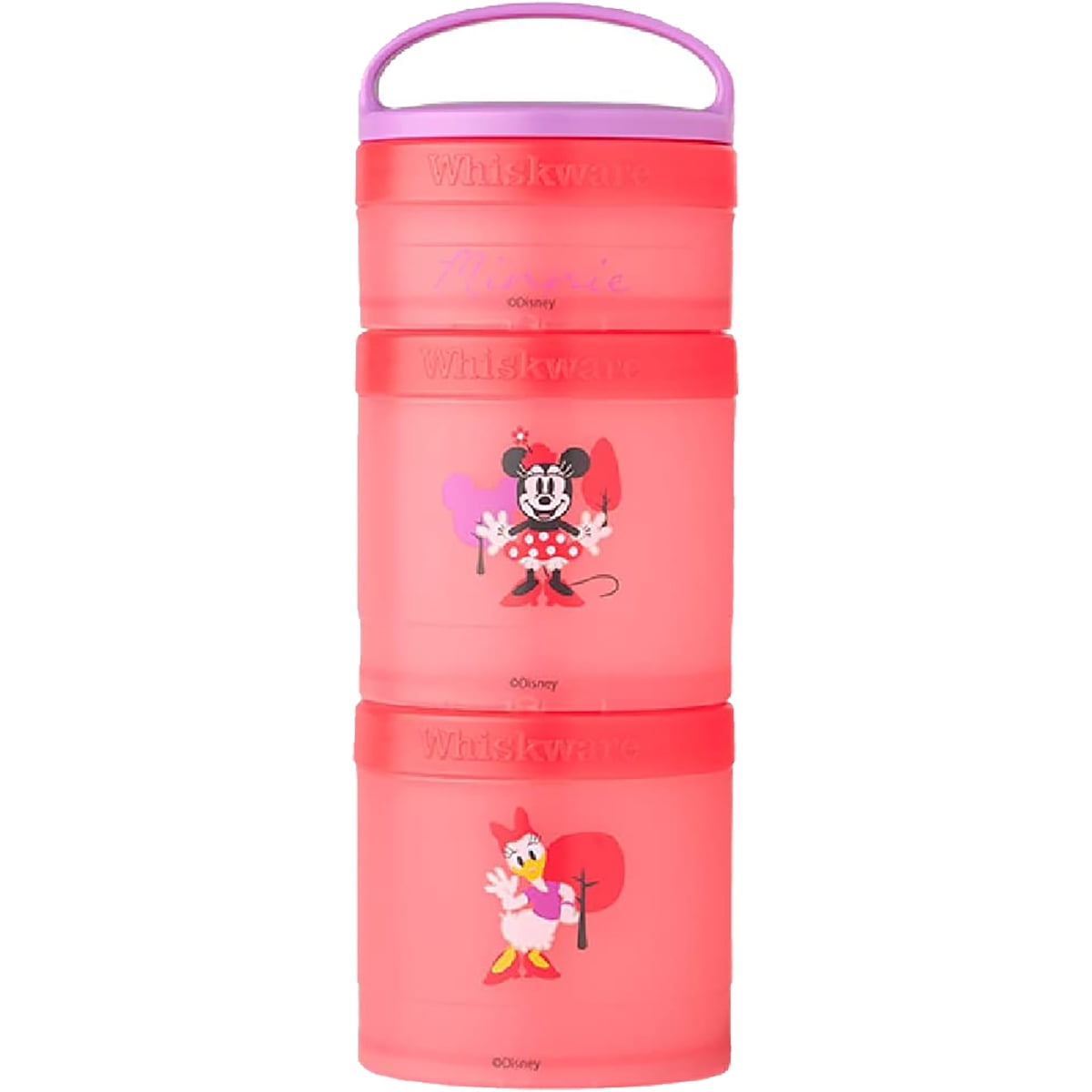 Whiskware Disney Stackable Snack Pack Containers Minnie & Daisy