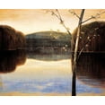 thumbnail image 2 of Adams, Justin 17x15 White Modern Wood Framed Museum Art Print Titled - Lakeside II, 2 of 4