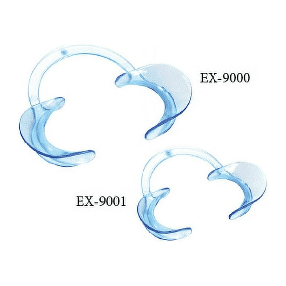 Plasdent EX-9001 EXTND Handfree Cheek Retractors Child 2/Pk Clear Autoclavable