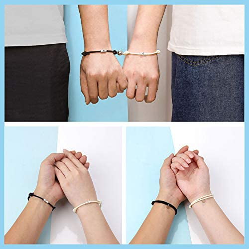 Jikolililili Women and Man Magnetic Couple Bracelets for His and Her Gift  Connection Personalized Bracelet In Womens Jewelry  Walmartcom