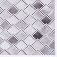 thumbnail image 6 of Contemporary Home Living 3' x 5' Diamond Patchwork Area Throw Rug - Gray and Cream, 6 of 7