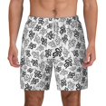 thumbnail image 2 of Goofa Snake Printed Men's Swim Trunks Board Shorts Quick Dry Mens Swimming Trunks with Compression Liner,Breathable Fit Hawaii Beach Shorts-Small, 2 of 9