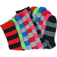 thumbnail image 6 of ToBeInStyle Women's Pack of 6 Knee High Socks - Assorted w/Grey Stripes, 6 of 7