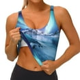 thumbnail image 4 of Lsque Night At Lake Aurora 1 Printed Women'S Sports Bra, Compression, Moisture Wicking, High-Impact Sports Bra For Women,Supportive sports bra-Large, 4 of 9