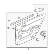 Genuine OE Honda Door Trim Panel - 83750-SDA-A34ZA Fits select: 2006-2007 HONDA ACCORD EX