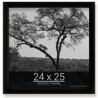 24x25 Black Picture Frame for Puzzles Posters Photos or Artwork
