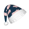 thumbnail image 2 of Haiem Pig 1 Pattern Santa Hat Confortable Velvet Christmas Hat for Christmas Party Favors Fit for Adults Men Women, 2 of 6
