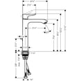 thumbnail image 6 of hansgrohe 31183821 Metris 200 Single-Hole Faucet 1.2 GPM Brushed Nickel, 6 of 6