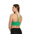 thumbnail image 5 of Wear Sierra Juniors' & Women's Spaghetti Strap Racerback Padded Sports Bra Top, White, S/M, 5 of 5