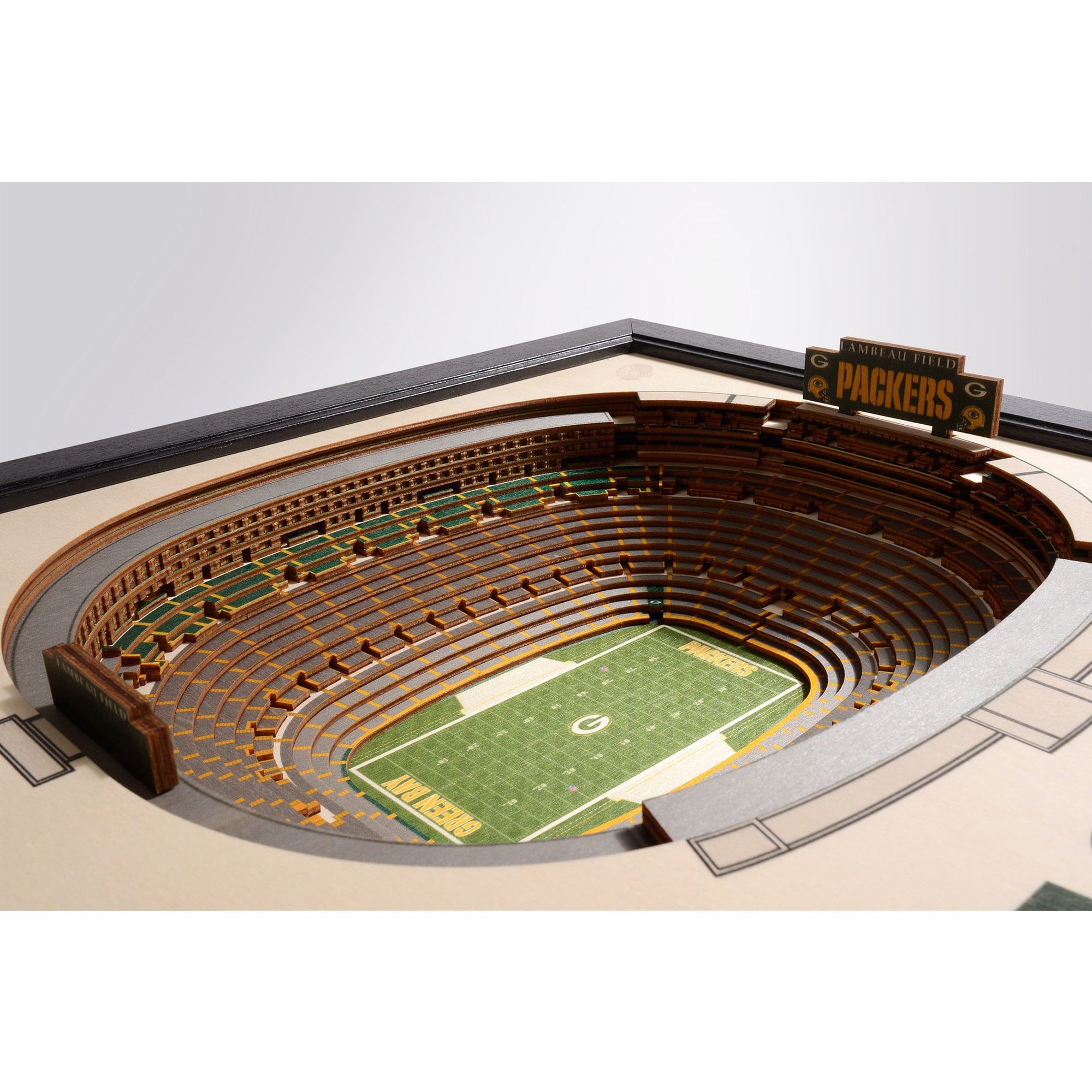 Green Bay Packers Lambeau Field 25.5" x 19.5" Stadium Views Wall Art