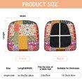 thumbnail image 3 of Pioneer Flower Seat Covers for Dining Room Chairs Set Of 4,Stretch Printed Washable Chair Seat Cover with Elastic Ties and Button,Removable Waterproof Couch Cushion Covers, 3 of 6