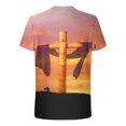thumbnail image 2 of Camisas de Manga Larga para Hombres Blusa de Cuello Redondo de Impresión Cómoda, Camisa Casual de Poliéster para Uso Diario, de Fiesta Y de Primavera de Verano, 2 of 5