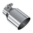thumbnail image 2 of MBRP 2.5" Inlet 4" Outlet 6.5" Length Stainless Steel Polished Exhaust Tip T5176, 2 of 5