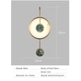 thumbnail image 6 of Nordic Sconce Marble Wall Light Luxury Golden Round Copper Wall Lamp For Living Room Dining Restroom Bedroom Aisle Stair, 6 of 9