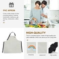 thumbnail image 3 of AURARMLET Grey PVC Household Apron for Chefs, Kitchen Cooking and Cleaning Protective Wear, 3 of 8
