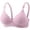 Purple Pink, variant on Kixjoy Wireless Bras for Women Push Up Seamless Plus Size Jelly Bra Full Coverage Supportive Sports Bra Breathable Comfortable Adjustable Womens Underwear, Wine 40