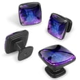 thumbnail image 2 of 4 Pcs Cabinet Handle Drawer Pulls Romantic Starry Sky Knobs with Screws Square Furniture Office Cabinet Knob Decoration, 2 of 7
