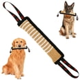 thumbnail image 3 of Wekvgz - Juguete de tira y afloja para perros, almohada de lino para entrenamiento de perros con 2 asas, juguete interactivo para morder para perros, fácil de limpiar, juguete para morder para, 3 of 8