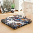 thumbnail image 6 of Square Paisley Meditation Pillow, Boho Floor Cushion for Sitting Comfort, Yoga Pillow for Home or Studio 22 x 22, 6 of 7