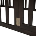 thumbnail image 5 of Twin Size Wood Floor Bed Frame with Fence and Door, Walnut, 5 of 11