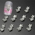 thumbnail image 2 of UDIYO 10 Pcs Nails Stickers Fashion Sweet Cute Rhinestone Nails Art Glitters Cat Stickers for Nails Decor, 2 of 7