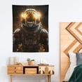 thumbnail image 2 of ONETECH  Blacklight Astronaut Tapestry, Galaxy Tapestry Wall Hanging, Trippy Neon Tapestries Glow in The Dark Wall Art for Bedroom Living Room, 2 of 7