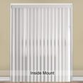 Crown White Cordless Room Darkening Vertical Blinds for Sliding Doors
