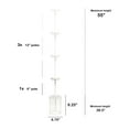thumbnail image 4 of Lalia Home 9.25" Studio Loft 1-Light Adjustable Hanging Clear Glass Pendant Fixture, White, 4 of 8