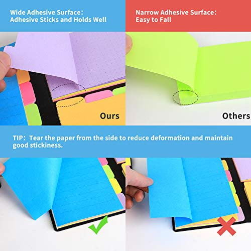 Super Sticky Page Markers Prioriti... JARLINK 578-in-1 Divider Sticky Notes Set 