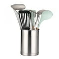 KSENDALO Stainless Utensil Holder Kitchen Utensils Crock, 6.5 Tall 6