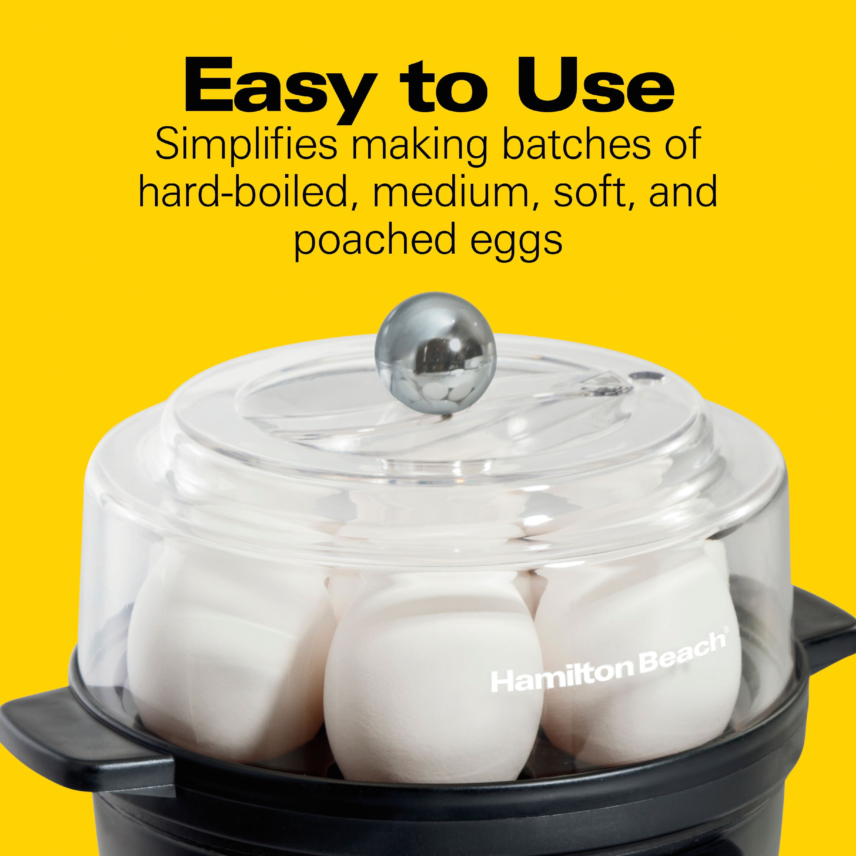 Egg Cooker with Built-In Timer, Poaching Tray - 25500