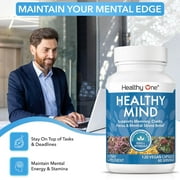 (6 pack) Healthy One Healthy Mind Brain Nootropic Supplement Cognitive Health 1-Count 60 Capsules