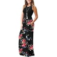thumbnail image 2 of Vestido largo suelto sin mangas de verano para mujer Vestido largo casual con bolsillos Ormromra, 2 of 3