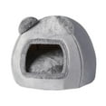 thumbnail image 3 of Nido para Gatos, Cueva para Cachorros, Cama para Perros Y Gatos, Acogedora, Lavable, Portátil, Casa para Gatos para Perros Pequeños Y Medianos, Cachor Gris, 3 of 8