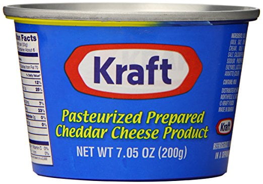 Kraft Prepared Pasturized Cheddar Cheese, 7.05 Ounce by Kraft