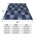 thumbnail image 5 of Bingfone Blue Gingham Buffalo Check Print Flannel Fleece Blanket Throw Blanket For Bed,Sofa,Couch,Travel,Camping(50"X40"), 5 of 9