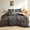 Cheetah Print Grey, variant on XeGe Cheetah Print Fluffy Faux Fur Duvet Cover Set, 3 Pieces Soft Plush Shaggy Fuzzy Bedding Set(1 Faux Fur Leopard Print Comforter Cover + 2 Furry Pillowcases), Zipper Closure(Queen, Brown)