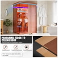 thumbnail image 4 of MEISSALIVVE Full Spectrum Sauna for Home, 2 Person Indoor Infrared SPA Room with 10 Minutes Warm-up Heat, Red Cedar Home Sauna Infrared Sauna with Bluetooth and Tempered Glass, 4 of 10