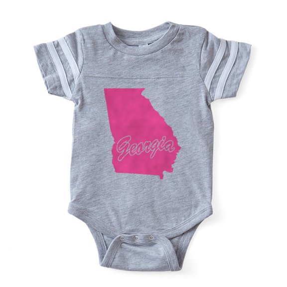 CafePress - Georgia - Cute Infant Baby Football Bodysuit