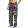 thumbnail image 6 of Hirioo Hawaii Palms for Women's PJ Pajama Pants Sleep Pants Women's Home Trousers with Pockets,S-3XL-X-Large, 6 of 6