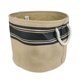thumbnail image 1 of DII Borde para papelera de arpillera negro redondo pequeño Design Imports CAMZ36590, 1 of 2