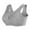 Grey, variant on Women's Bras Solid Color Cotton Wireless Sleeping Traceless Adjustment Sports Soft Comfortable Brassiere Fashion Everyday Basic Bralette Ultra-Thin Underwire