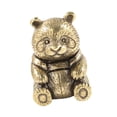 thumbnail image 3 of Figura coleccionable en miniatura de panda de latón, decorativa, de tamaño mini, para escritorio, estantería, mesa, estudio, hogar, habitación, coche, 3 of 8