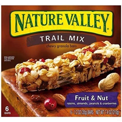 Nature Valley Chewy Fruit & Nut Trail Mix Bars 6 Pack 7.4 oz Walmart